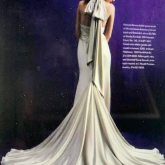 Designer Romona Keveza Silk Ivory Wedding Dress - Picture 6 of 8
